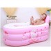 Bathtubs Freestanding Inflatable tub Adult Bath tub Warm Folding Bath tub Bath tubsteam Bath Box (Color : Pink  Size : Electric Pump-L) - B07H7K3KJD